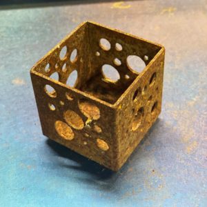 創作板金屋オーダーメイド・アイアンキャンドルホルダー（ヴィンテージ仕上げ）